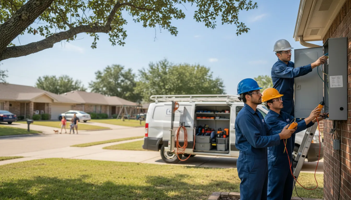 Certified electrician providing emergency electrical services in Langtry, TX
